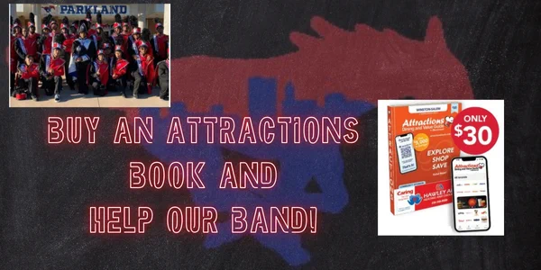 Buy an Attractions book and HELP OUR BAND!