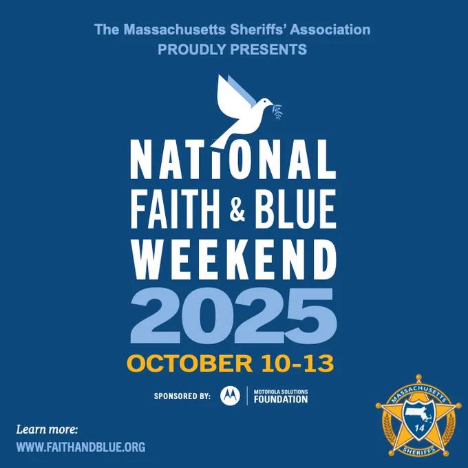 The Massachusetts Sheriffs' Association support National Faith & Blue weekend.
