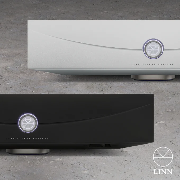 Linn Klimax Radikal Power Supply in Silver (top) and Black (bottom) finishes.