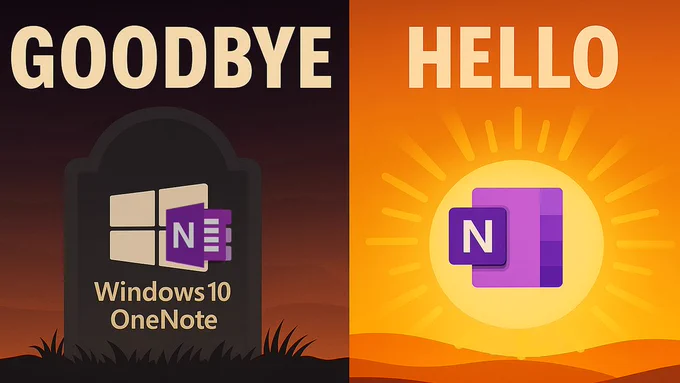 Picture of OneNote Goodbye/Hello