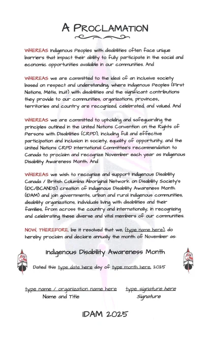 Poster of Draft IDAM Proclamation