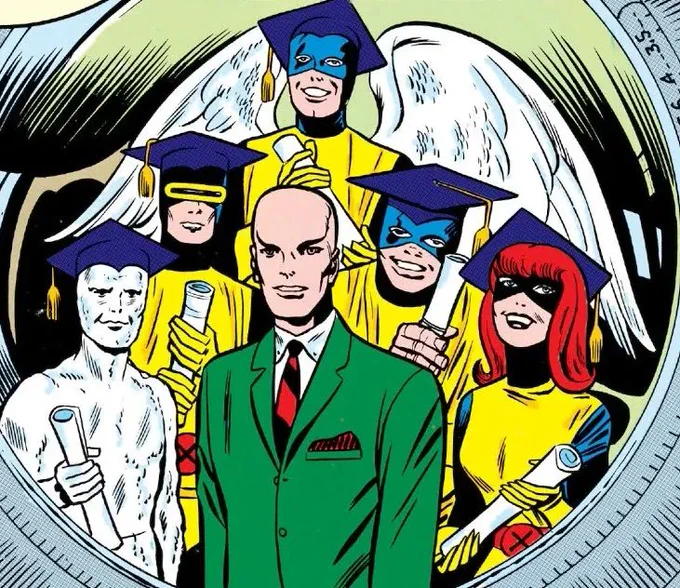 Xmen in graduation caps