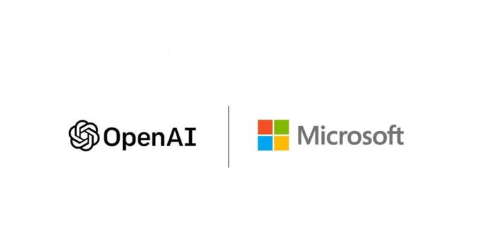 OpenAI and Microsoft logos. 