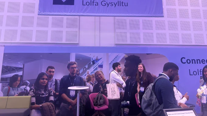A photo of RCGP members at the connect lounge 