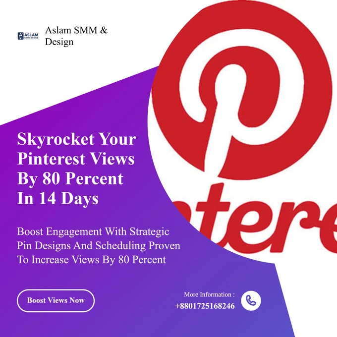 🚀 Ready to take your Pinterest game to the next level? 
Let me take you behind the scenes of how I helped a client boost their Pinterest views by a whopping 80% in just two weeks! 📈✨

When my client came to me, they were eager to expand their organic reach on Pinterest. By focusing on three key areas—pin design, keyword optimization, and a strategic posting schedule—we unlocked incredible growth! 🖼️🔍📅 

Here's how we did it: First, we revamped their pin designs to make them more eye-catching and shareable. Next, we honed in on the right keywords to ensure their content was easily discoverable. Finally, we crafted a posting schedule that maximized their visibility during peak engagement times. ⏰💡

The result? An 80% increase in views in just 14 days! 🎉 This success is proof that with a smart strategy and consistent effort, you can achieve remarkable results on Pinterest. So, are you ready to start your own growth journey? Let's connect and make it happen! 🌟