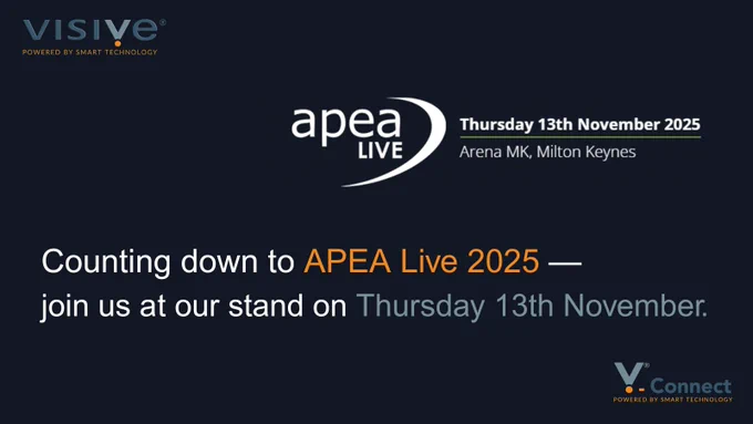 Visive will be attending Apea Live in Milton Keynes on Thursday 13th November 2025. V-Connect by Visive Group – smart monitoring for LED signage, showing real-time power, faults, performance, and remote lighting control to save energy and reduce downtime.
