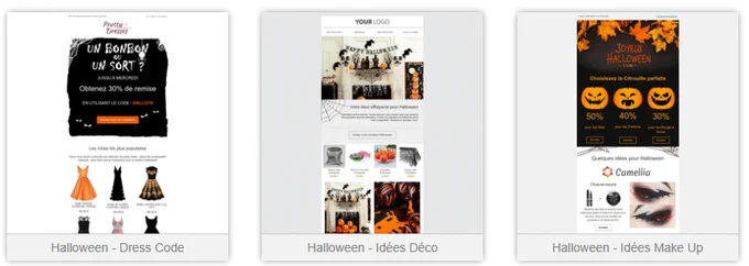 Modèle d'Email Halloween suite