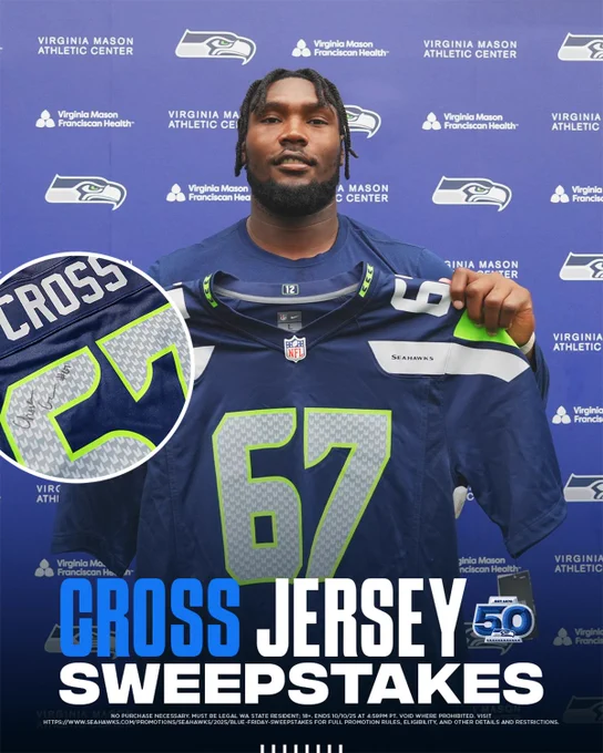 Charles Cross Jersey Sweepstakes Blue Friday