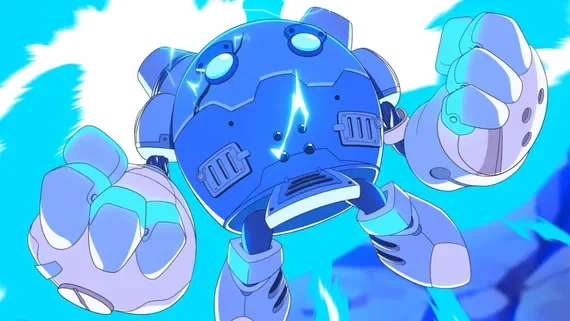 Robot character from Threads of Time animated trailer