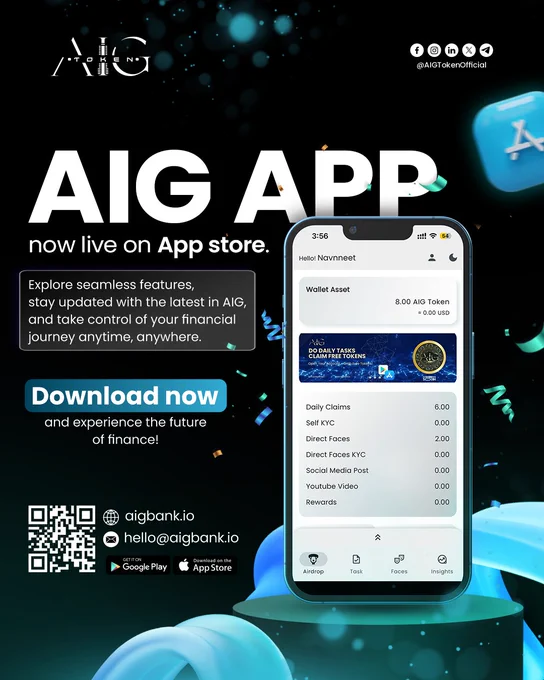 AIG App is now live on App store.
