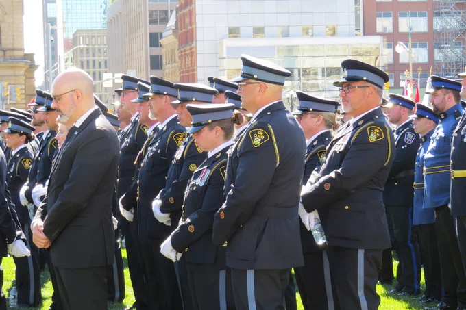 Thank you to all of our OPPA Members, their families, friends, our staff members, and the community for your support for the Canadian Police And Peace Officers' Memorial Sunday at Parliament Hill in Ottawa. 

Our OPPA Board of Directors were honoured to participate and were delighted to see so much support for the families of fallen officers as we honour their service and sacrifice. 

Together we honoured 912 police and peace officers who have died in the line of duty in Canada, including 113 of our own OPP Members, who are on our OPPA Honour Roll. 

Their service and sacrifice will always be remembered. They are our Heroes In Life. 

To watch the archived video of the Memorial and to see more pictures of the entire event visit cppom.ca/live 

#HeroesInLife