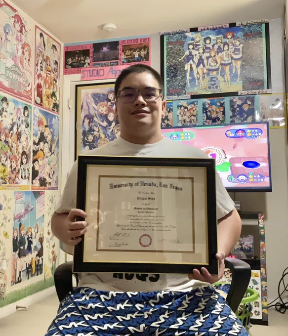 Received the Masters (M.Ed) in Special Education.