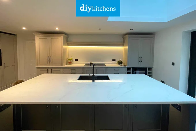 An Innova Helmsley Cashmere Inframe #kitchen | DIY Kitchens
