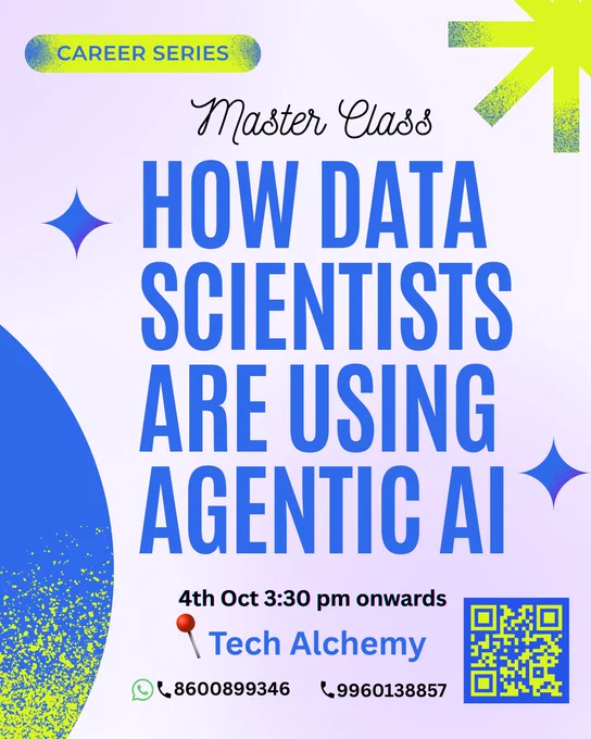 Career series on " How Data Scientists are using Agentic AI" with PuneDAO