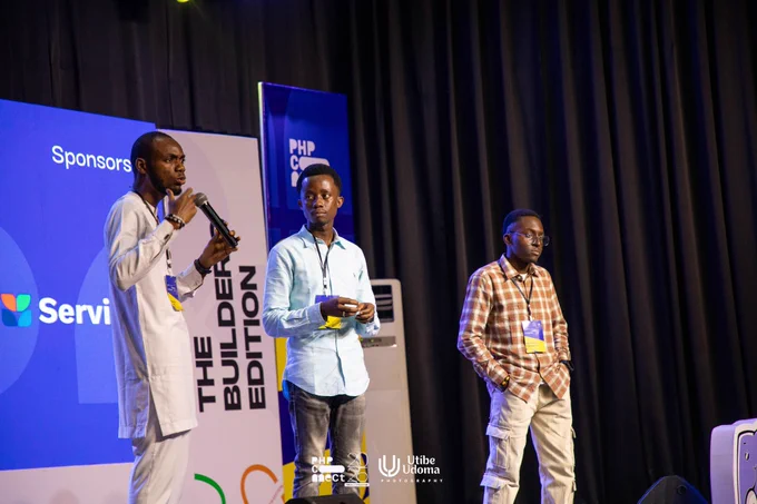 L R: Stephen Jude, Elisha Ukpong, Daniel Mabadeje 
