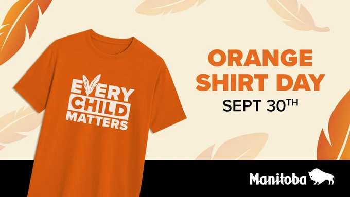 Caption: Orange Shirt Day - Sept 30.