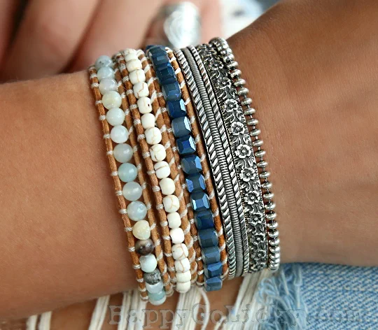 Instant stack = instant style ✨
This 4-piece set includes:
💙 Blue Triple Wrap Bracelet
🌸 Floral Sterling Cuff
➖ Striped Sterling Cuff
🔗 Skinny Silver Beads

Layered boho perfection 👉 https://www.happygolicky.com/products/boho-leather-wrap-bracelet

#BraceletStack #BohoStyle #SterlingSilver #WrapBracelet #BohoJewelry #StackingBracelets #RusticJewelry #HandmadeJewelry #GiftForHer