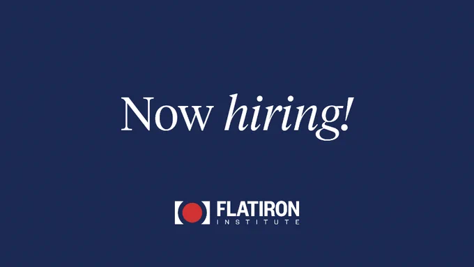 dark blue background with the words "now hiring!"