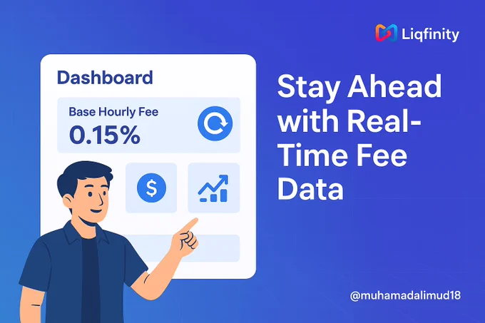 Talk about Why Real-Time Fee Data Matters on Liqfinity Dashboard. 