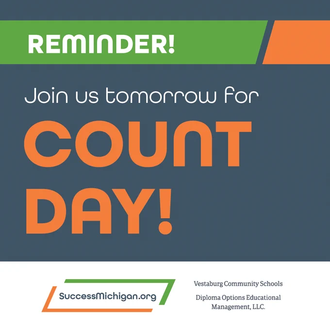 Reminder to join the Count Day event tomorrow