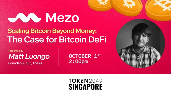 Token 20249 Singapore
Scaling Bitcoin Beyond Money: The Case for Bitcoin DeFi
September 30th — 2:00PM 