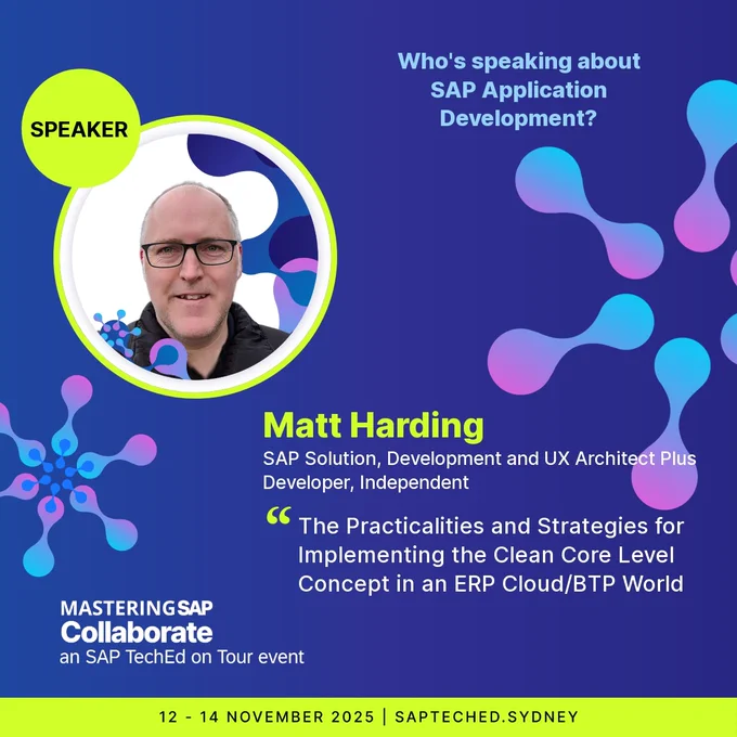 Mastering SAP Collaborate Session: "The Practicalities and Strategies for Implementing the Clean Core Level Concept in an ERP Cloud/BTP World" 