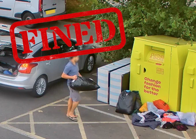 image of a flytipper