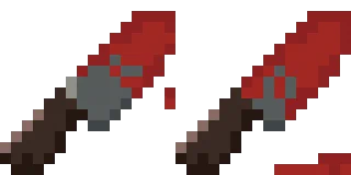 Animation frames 9 & 19. My favorite being 9, I could see this being used as a HUD element for maybe a murder mystery game