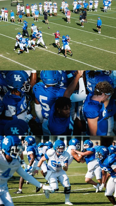 Top picture is of Cutter Boley throwing the ball. Middle picture is of the team in a huddle. Bottom picture is of Jager Burton. 
