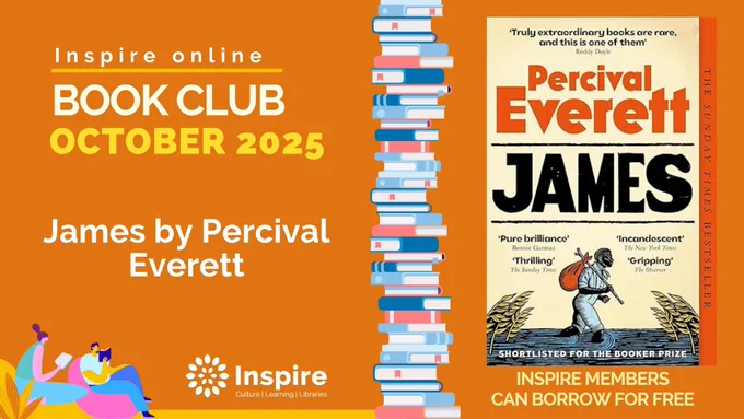 Image showing October's Inspire Online book club choice of James by Percival Everett.