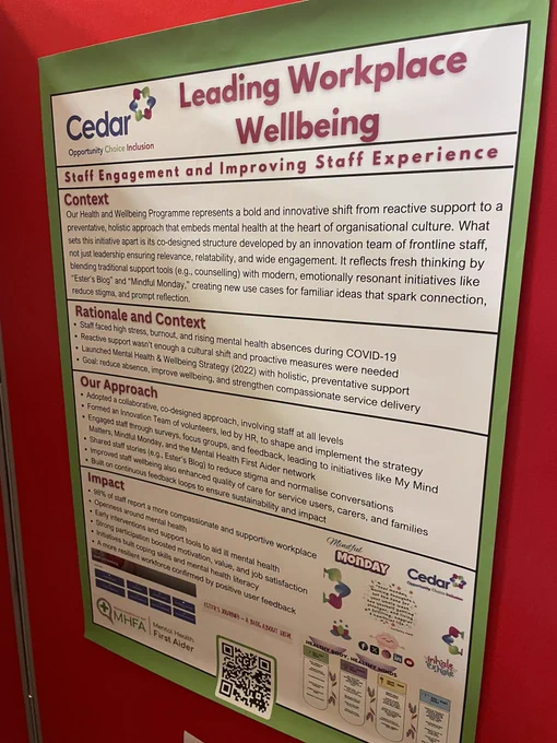Leading Workplace Wellbeing Poster