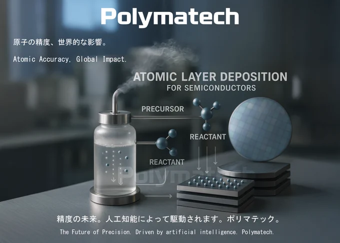 Polymatech is driving the future of technology by mastering semiconductor innovation at the atomic scale. With advanced processes like Atomic Layer Deposition (ALD), Chemical Vapor Deposition (CVD), and cutting-edge wafer engineering, Polymatech ensures unmatched precision, reliability, and performance in every device. Each layer, each atom, and each crystal structure is engineered with perfection to create semiconductors that power next-generation electronics, communication networks, photonics, and high-performance computing. From ultra-thin coatings to intelligent materials science, Polymatech combines research, manufacturing expertise, and innovation to deliver chips that are smaller, faster, and more efficient. Focused on shaping a connected, intelligent, and sustainable future, Polymatech is not just building semiconductors — it is engineering progress at the atomic level, one wafer at a time.