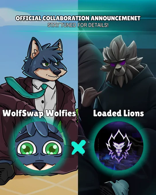 Wolfie and Loaded Lion walk into a bar ...  Submit your 0x, we might WL it with mint coming on October 7th 2025 on @wolfswapdotapp: forms.gle/AwJXXmMgDbB8kACy5  This is no joke: @wolfswapwolfies are teaming up with @LoadedLions_CDC to bring some exciting stuff to the community