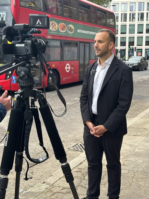 Zack on the street with itv.