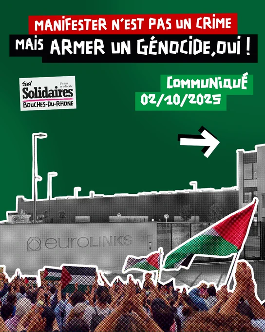 Manifester n'est pas un crime, mais armer un génocide oui !