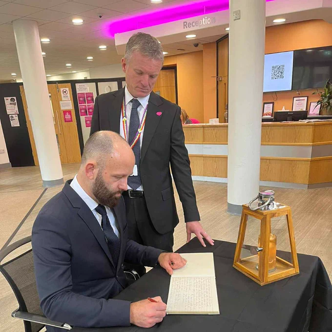 Paul Dennett Salford City Mayor and Stephen Young Chief Executive Salford City Council
