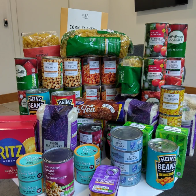 Donation of food

