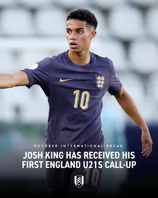 Josh King has received his first England U21s call-up.