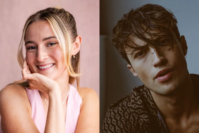 A photo showing two performers' headshots 