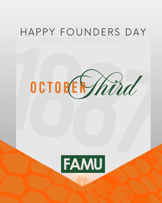Honoring the legacy. Celebrating the excellence. Happy Founders Day, FAMU! 🐍🧡💚 #FAMU #RattlerPride #FoundersDay
