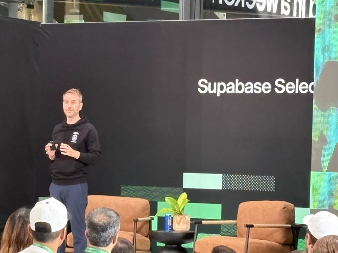 @kiwicopple speaking at Supabase Select