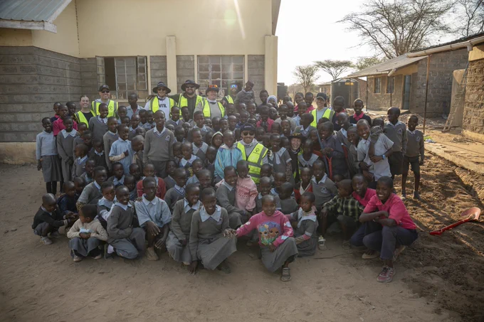 Freedom Forever with the community of Oltepesi Village in Kenya.