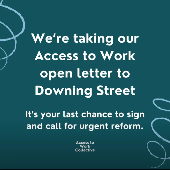 We’re taking our Access to Work open letter to Downing Street. It’s your last chance to sign and call for urgent reform.
