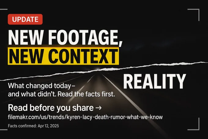 Facts: Kyren Lacy’s death was confirmed Apr 12, 2025.
New footage today reframes the Dec ’24 crash story.