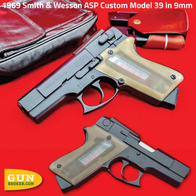 🔥 Rare 1969 Smith & Wesson ASP Custom Model 39 in 9mm
👉 View listing: https://bit.ly/3WszxO5
The S&W Model 39 ASP was transformed extensively by “Armament Systems and Procedures.” 

#SmithWesson #Model39 #GunsDaily