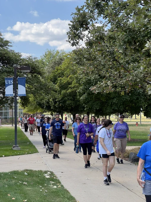 Participants engaging in the walk.