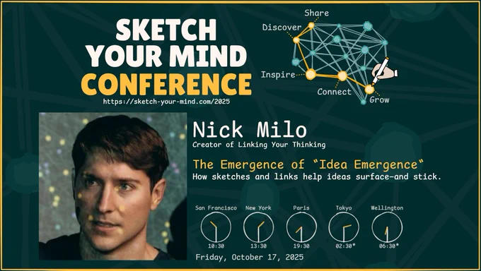 Nick Milo at the Sketch Your Mind Conference