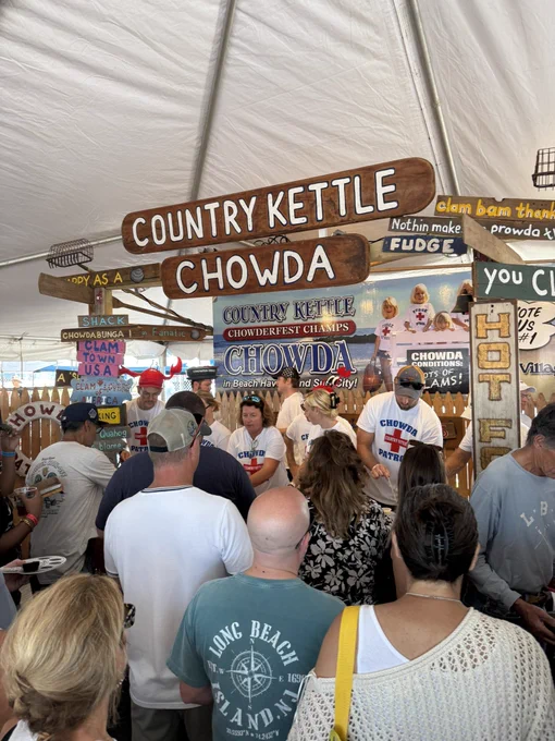 Country Kettle's booth at chowderfest