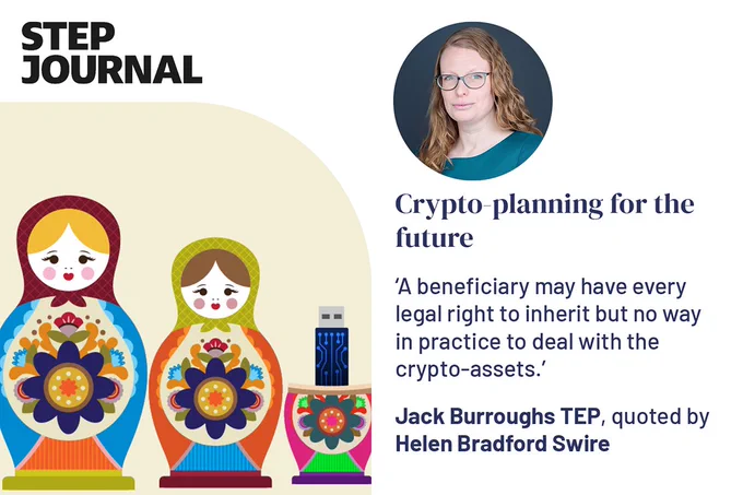 Image with quote from article and image of russian dolls.