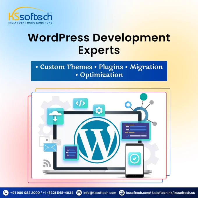 WordPress Development Experts You Can Trust
Custom Themes • Plugins • Migration • Optimization
 
From powerful custom builds to smooth migrations and performance boosts, KS Softech delivers tailored WordPress solutions that scale with your business.
 
💡 Let’s bring your vision to life — pixel by pixel. Link in Bio.
 
📧 info@kssoftech.com
📱  91 98908 22000 |  1 (832)-548 4934
 
#KS_Softech #KSSoftech #WordPressExperts #SmartChoices #CustomDevelopment #WebSolutions #WPSpecialists #WebsiteOptimization #TechMadeSimple #WebDevelopment #USA #UAE #KSA #HongKong #NewYork #OnlineBusiness #DigitalSolutions
